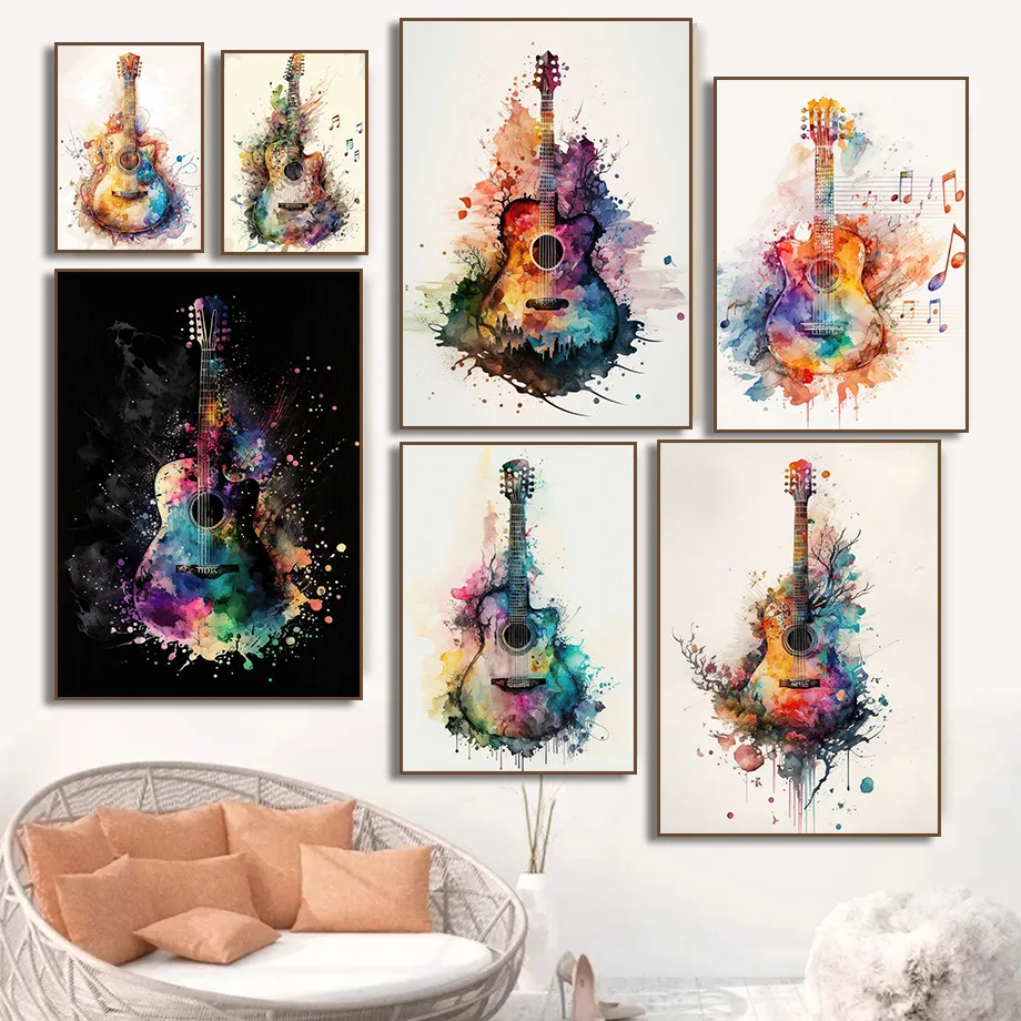 Picture Of Musical Instrument - (Sem moldura) Pôster de arte em