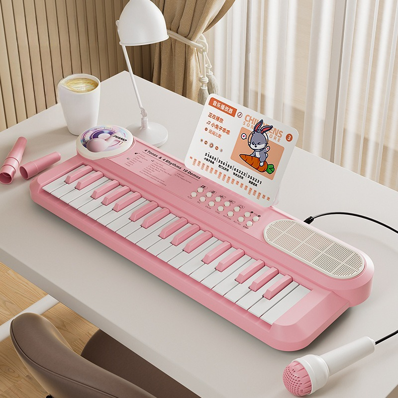 Musical Instrument Harmonium - Piano Eletrônico Infantil com 37 Teclas