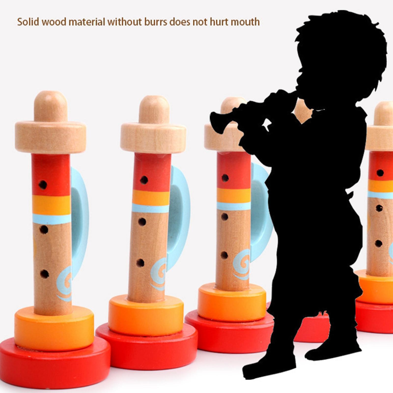 Brinquedo de trompete de madei - Musical Instrument Bugle avaliação e preço