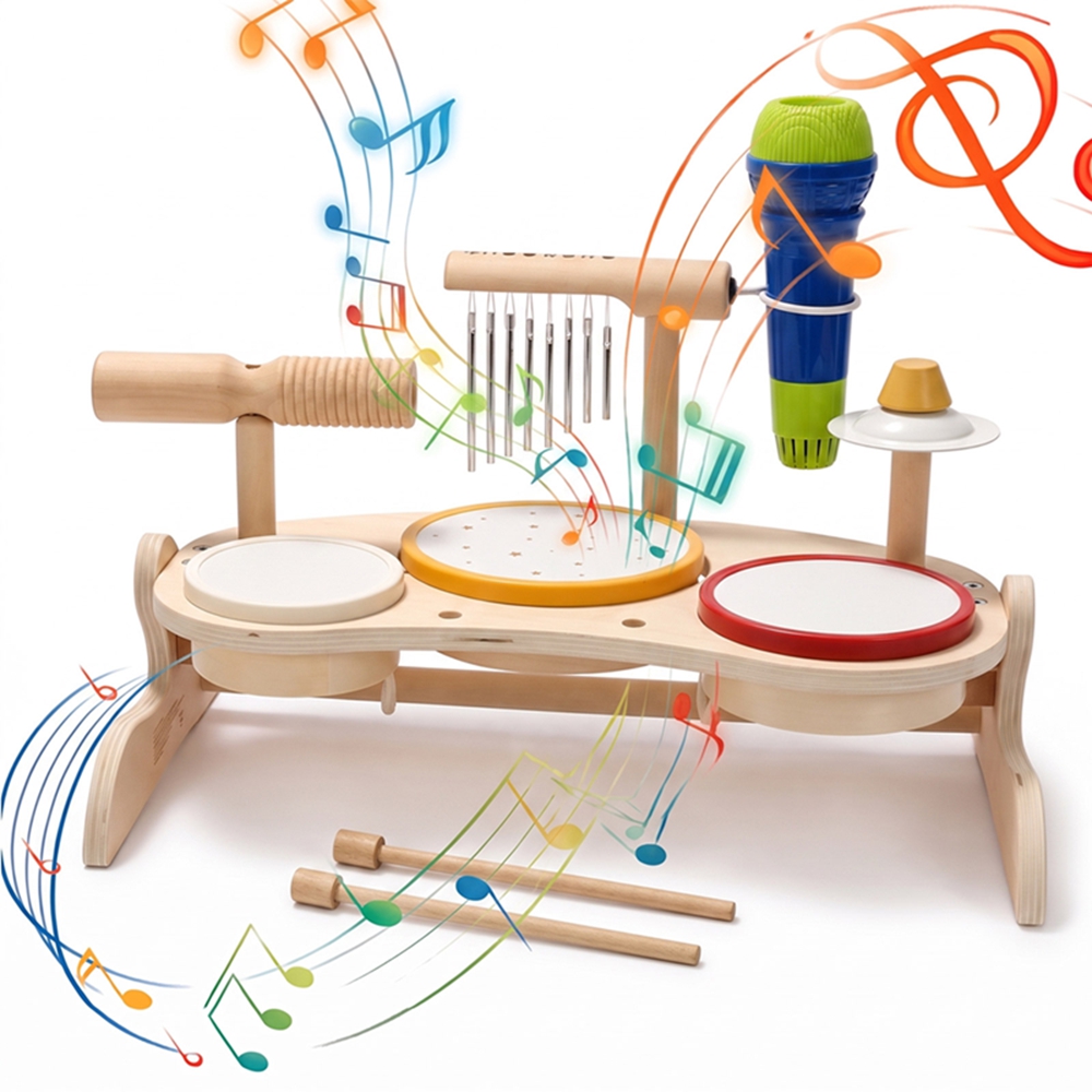 Conjunto de Tambores de Madeir - Musical Instrument Harmonium avaliação e preço