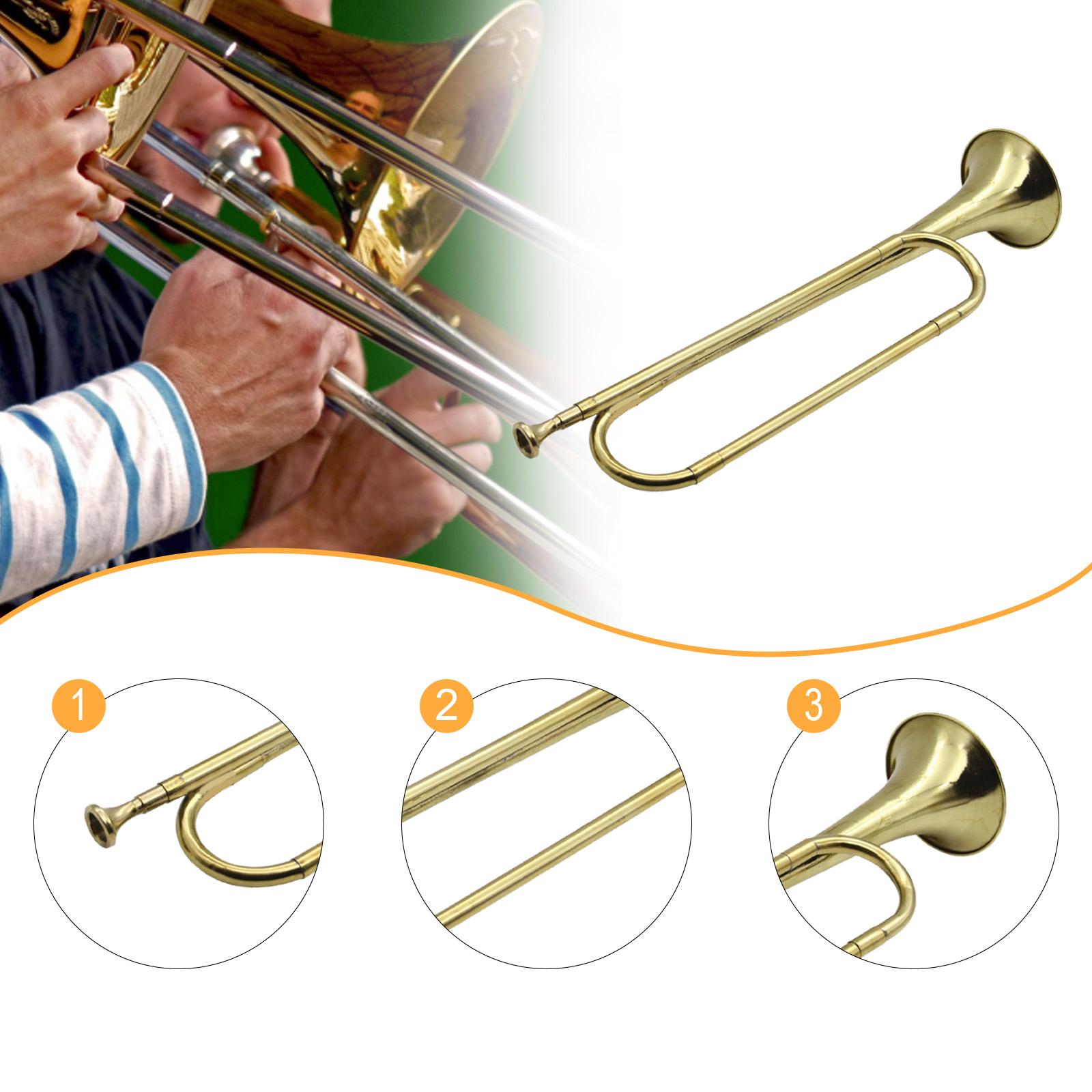 Trompete de latão, instrumento - Musical Instrument Bugle avaliação e preço