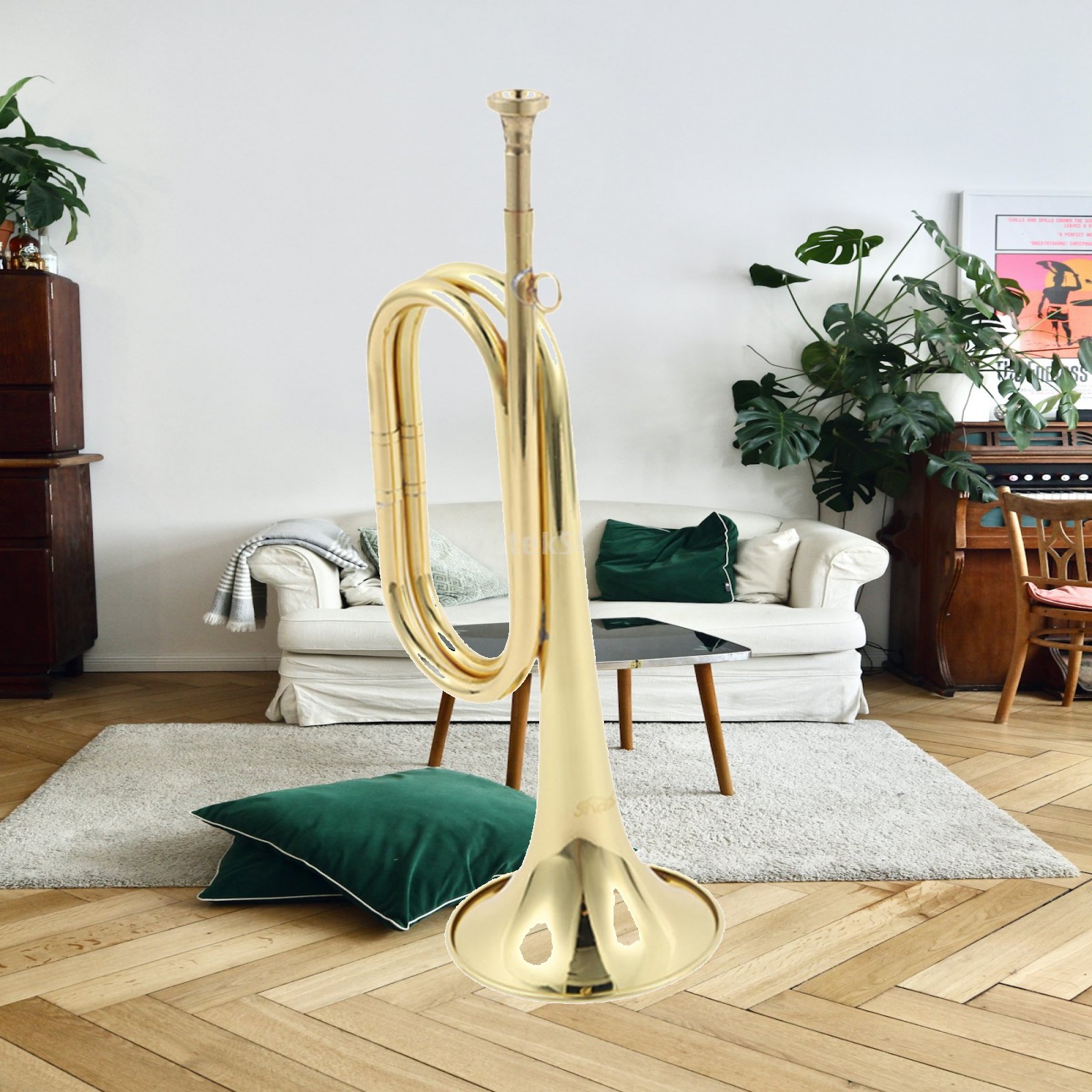 Trompete Musical de Sinalizaçã - Musical Instrument Bugle avaliação e preço