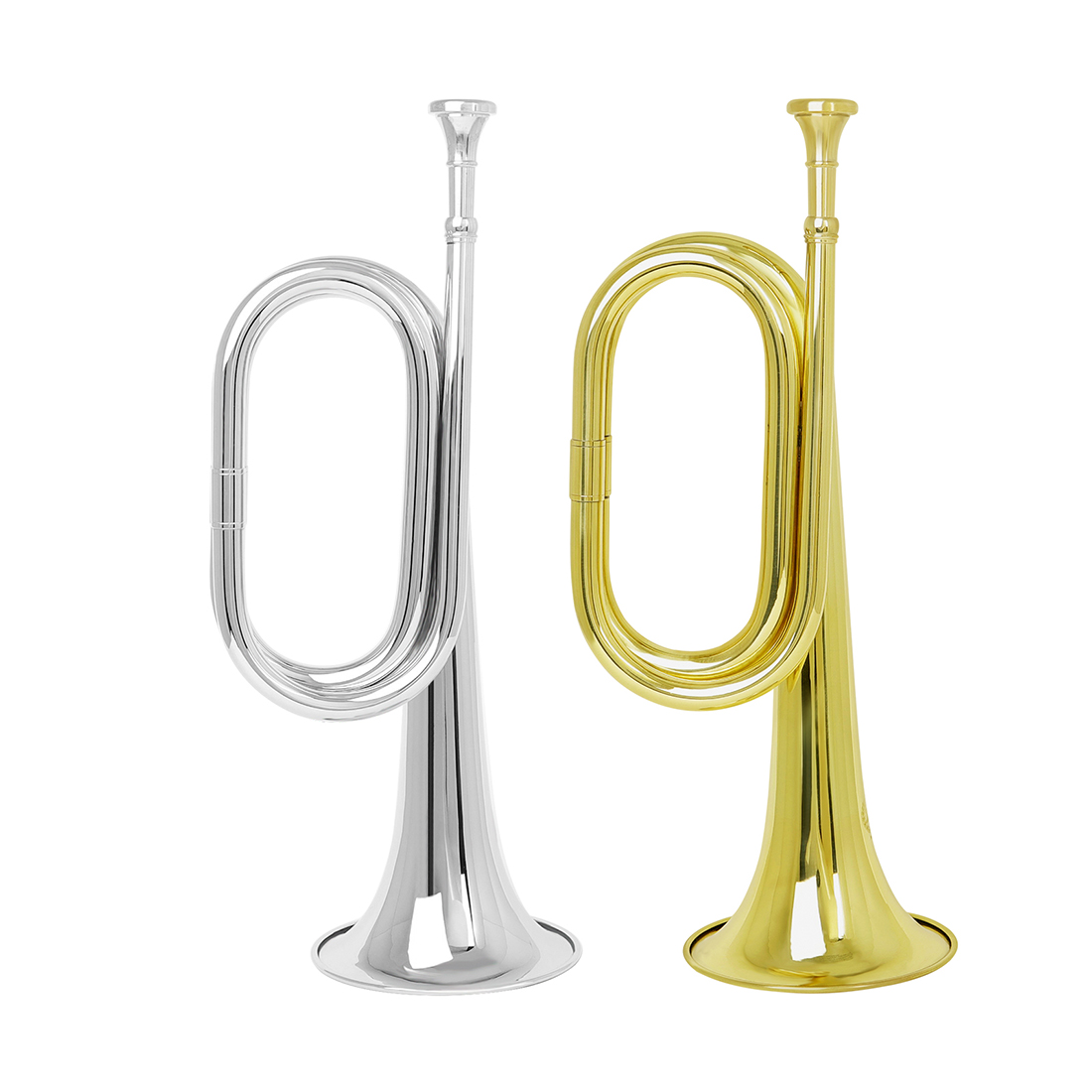 M MBAT-Latão Bell Chamada Trom - Musical Instrument Bugle avaliação e preço